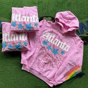 Sweatshirts Herren Hoodies Sp5der 555555 Atlanta Pink Hoodie Männer Frauen Hohe Qualität Young Thug Spider Web Star Letter Pullover J7TO