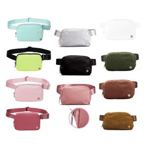 wholesale Designer lulu everywhere fleece chest belt Bag yoga sport lululemens womens woman Luxury lulul Crossbody fanny pack portable water proof bum bags 712ess