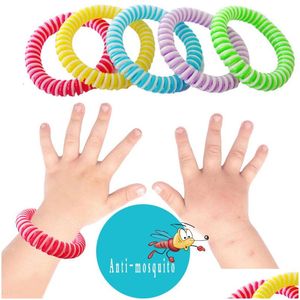 Pest Control Kids Mosquito Repellent Bracelet Wristband Anti-Mosquito Telephone Ring Chain Design Drop Delivery Home Garden Househol Dhstx