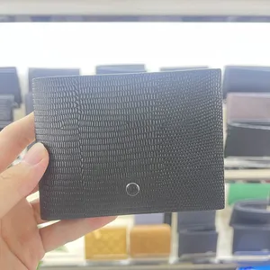 Uchwyt na portfele luksusowy projektant najwyższej jakości skórzana torebka męska posiadacz karty karty składany mini portfele Trend panie