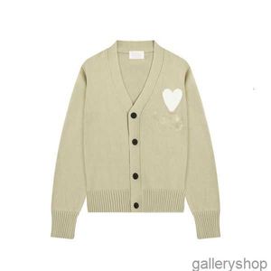 Paris Designer herrtröja Ny Amisweater Coeur Macaron Love Jacquard Cardigan Amishirt för män och kvinnor topp AM S-XL8JOJ