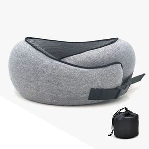 Подушка из пены с эффектом памяти для шеи, шейного позвонка, для путешествий, портативная, для полуденного перерыва, для самолета U, для сна, для кемпинга, сумка для переноски 231017