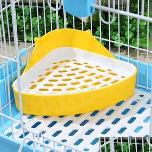 Small Animal Supplies Cat Rabbit Corner Cleaning Toilet Pet Potty Rec Litter Pee Poo Tray Set Household Products Accessory 2 Dhgarden Dhyyw