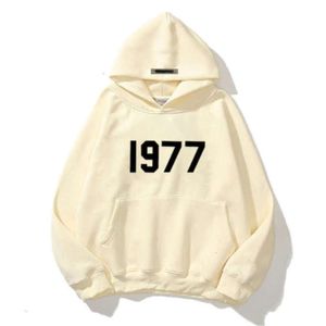 Kazak moda erkekler sweatshirtler eşofmanlar ess 1977 Essentialhoodies kazak erkek kadınlar kapüşonlu kapüşonlu kapüşonlu sokak gevşek sweatshirt ceket fkor