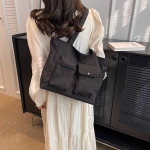 Style Women's Canvas Shoulder Bag - Large Capacity Multi-Pocket Tote Handbag, Underarm Satchel For Daily Use By Stylishdesignerbags 956 611