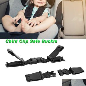 Seggiolino auto imbracatura toracica clip fibbia per cintura di sicurezza regolabile per bambini bambini cinturino blocco antiscivolo consegna goccia Dhtbd