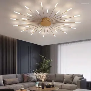 Ceiling Lights Nordic Modern Living Room Lamps Led Chandelier Dining Bedroom Chandeliers Home Interior Hanghing Lighting