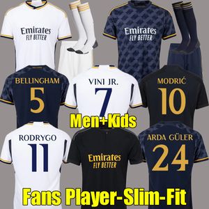 Bellingham Soccer Jerseys 22 23 24 Koszulka piłkarska Vini Jr Camavinga Alaba Hazard Asensio Modric Marcelo Real Madrids Final 2023