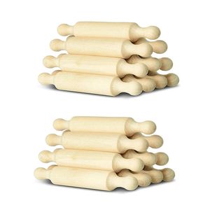 Rolling Pins Pastry Boards 20X Wooden Mini Rolling Pin 6 Inches Long Kitchen Baking Rolling Pin Small Wood Dough Roller For Children Fondant Pasta 231018