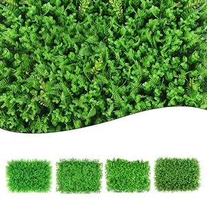 Decorative Flowers 40x60cm Artificial Plant Lawn DIY Background Wall Simulation Grass Leaf Wedding Decoration Green Carpet Turf Home Garden