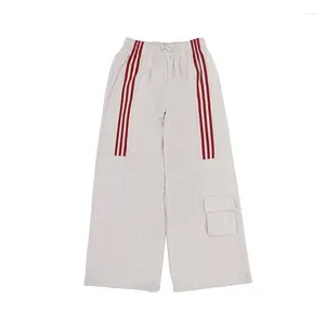 Men's Pants 2023 FGSS And Women's Fall Winter American Three-stripe Pocket Decorated Nylon Casual Sports Slacks Unisex