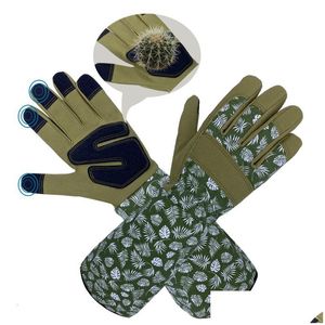 PVC-Handschuhe PVC-Handschuhe Lange Gartenarbeit für Damen Dornensichere Herren-Rosenschnitt-Gartenhandschuhe mit Touch Sn Atmungsaktive Arbeit 230512 Aus Dhgarden Dh3Nq