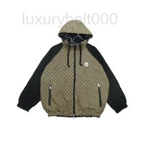 Men's Jackets Designer Autumn/Winter New Cute Pet Collection Full Jacquard Double Sided Fashion Mens Womens Hooded Coat 5Z2C