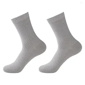 Мужские носки, 1 пара, мужские средние трубки, очень мягкие, эластичные, дышащие, впитывающие влагу, однотонные, зимние, теплые, Chaussettes Homme