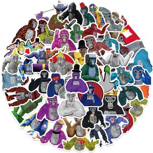 50 pezzi Gorilla Games adesivi per skateboard auto frigorifero casco Ipad baule della bicicletta moto PS4 libro in PVC decalcomanie fai da te giocattoli per bambini Decor