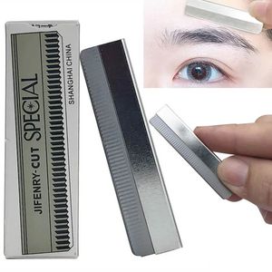 Eyebrow Trimmer 100st Rostfritt stål Scraper Eyebrow Blade Knife Professional Razor Hair Blade Tattoo Eyebrow Trimmer Makeup Beauty Tools 231017