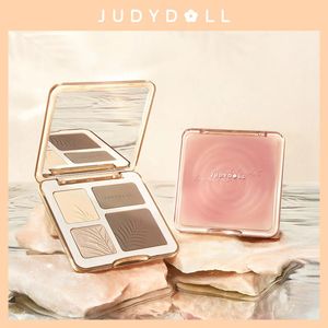 Blush Judydoll 3d Highlighter Contour Bronzer Palette Nu Maquiagem Cor Natural Renderização de Longa Duração Cosméticos À Prova D 'Água 231017