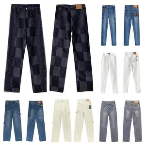 Nya mäns jeans europeiska amerikanska street modemärke män hög kvalitet jeans smal denim designer jeans blyertsbyxor