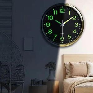Wall Clocks Clock For Night Time Reading With Glow Dark Hands Easy-to-read Minimalistic Elderly Bedroom