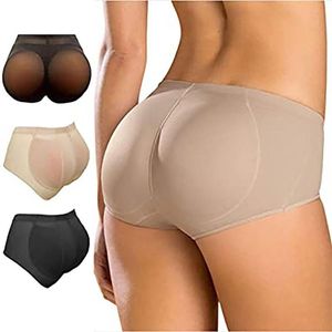 Calcinha feminina nádegas push up mulher elástico silicone quadril e bupads falso bunda corpo moldar senhoras roupa interior aperto shor273t