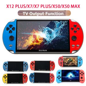 X7 Console Game Console 4.3 Inch HD Screen Portable Audio Video Player 10000+ ألعاب كلاسيكية