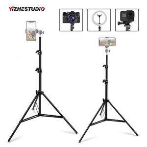 Treppiedi Yizhestudio 11m16m20 Treppiede in alluminio di altezza con 14 viti per telefono Gopro Live Vlog Pography Selfie Stick Stand 231018