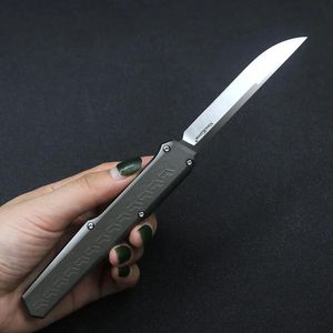 Coltello da combattimento Slenderman SLM a doppia azione Coltelli automatici tattici della seconda edizione D2 Lama in acciaio Maniglia in alluminio aeronautico T6-6061