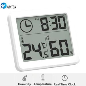 Timers Digital Clock Desk with Temperature Humidity Wall Clocks for Home Kitchen Office Decorations NIDITON 231018