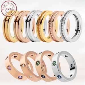 Design original anel clássico masculino e feminino amigos moda charme jóias anel de diamante colorido para presentes de casamento y1124266k