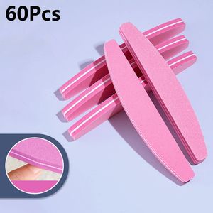 Tırnak Dosyaları 60 PCS Dosya Sünger Yarı Maden Şekeri UV Jel Tampon Bloğu Seyahat Yemeli Zımparalama Tamponlama Taşınabilir Manikür Araçları 231017