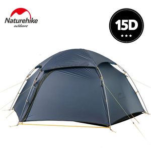 Tendas e abrigos 15D Cloud 2 Tent Outdoor Pessoa Ultraleve Windproof Camping Camadas Duplas para Caminhadas Viagem 231017