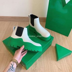 Venetas Couple Chimney 22cm Boots b New High Version Designer Large Thick Bottom Botega Green Tube 10cm 16cm Boot Botteega OLBW