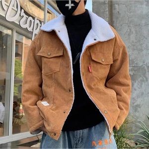 Jaquetas masculinas homens outono inverno engrossar quente fino ajuste veludo outwear hip hop casaco masculino adolescente jaqueta casual colorido M-5XL