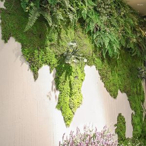 Decorative Flowers Simulated Green Wall Artificial Garden Turf Bonsai Mini Accessory Artifical Moss Fake Outdoor Micro Landscape Prop