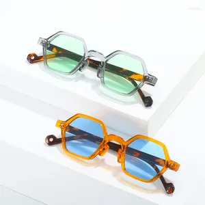 Sunglasses NYWOOH Small Polygonal Women Fashion Vintage Square Geometry Sun Glasses Men Outdoor UV400 Goggles Eyewear