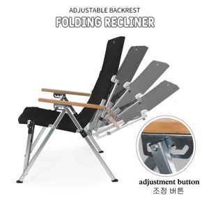 Camp Furniture HCLDJM Outdoor deck chair Ultra-light aluminum alloy Portable beach courtyard lunch break picnic camping folding chair 231018