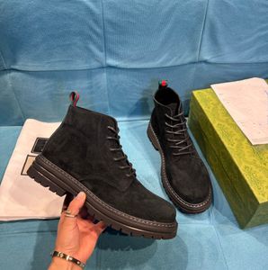 Fashion Winter Monolith men Ankle Boots Triangle Brushed Leather Nylon Chunky Lug Sole Comfort Footwear Martin Motorcycle Combat Booty