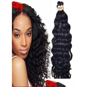 Hair Bulks Human For Micro Braids Deep Curly Extensions Bk 3 Bundles 50Gpiece 150G Top Quality No Drop Delivery Products Dhpmi