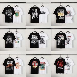 T-shirt da uomo 2023 Hellstar Shirt Short Short Tee Men Women di alta qualità Streetwear Hip Hop Fashion T Hell Star 020