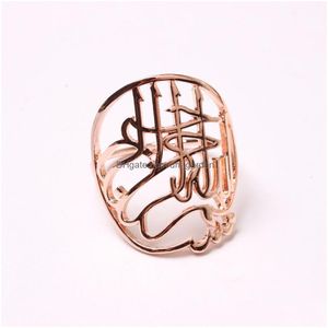 Napkin Rings Napkin Rings 12/Pcs Muslim Letter Buckle Eid Desktop Exquisite Ornament 230201 Home Garden Kitchen, Dining Bar Dhgarden Dhpux