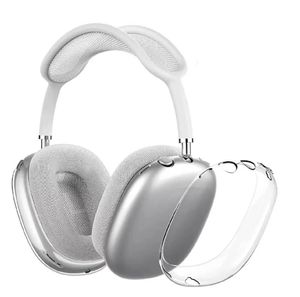 W przypadku AirPods Maksoopoodpasowe słuchawki Akcesoria słuchawkowe Przezroczyste TPU Solid Silikon Wodoodporny obudowa ochronna AirPod Maxs Słuchawki Zestaw słuchawkowy Zestaw słuchawkowy Case