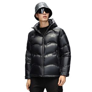 Mens Down Jackets Parkas Winter Coat with Hood Puffer Jacket Topps Windbreakers Black Outerwear Warm Overcoat XL 2XL 3XL 4XL