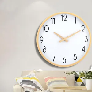 Wall Clocks Clock Ornament High-precision Non-ticking Silent Quartz Modern Large Number Round Stylish Electronic For Home