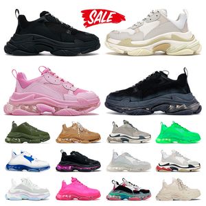 balenciaga triple s balencaigas shoes balanciaga Designer Shoes Men Sneakers Womens All Black White Clear Sole Crystal White Green Pink Beige【code ：L】Luxury Mens Shoes Trainers