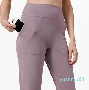 Pantaloni da yoga sportivi dalla vestibilità ampia Pantaloni da jogging da allenamento Leggings da palestra per allenamento morbido burro da donna Due lati