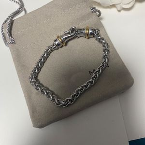 Браслет дизайнерские женские украшения мужские золотые браслеты Браслет-цепочка с застежкой индивидуальный модный браслет с тканевой сумкой