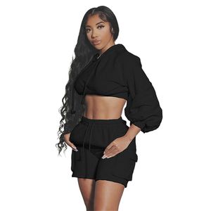 Designer Jogger Suits Women Fall Tracksuits Long Sleeve Pullover Hooded Hoodie Shorts Two Piece Sets Autumn Sweatsuits Bulk Wholesale Clothes 10226