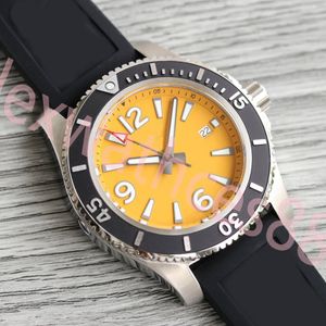 Designer Mens Multifunctional Chronograph Quartz Mechanical Watch Leather Strap Blue Black Sapphire Wristwatches Super Luminous