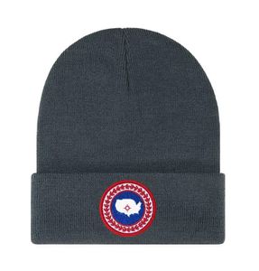 Canada Hat Cap Knitt Beal Beanie Winter unisex haftowa wełna gęsi Bl