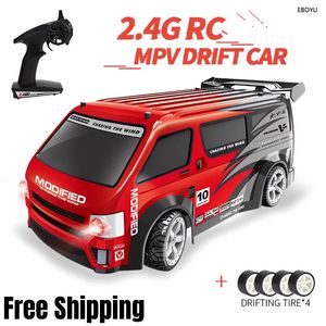 Diecast Model RC Car Simulation Drift Climbing 4WD med LED Remote Control High Speed ​​Monster Truck For Kids vs Wltoys Toys 231017